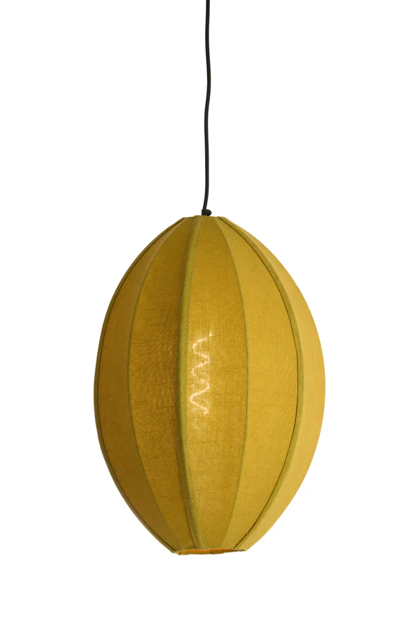 Hanging lamp 38x51 cm MILATOS jute olive green - Image 7