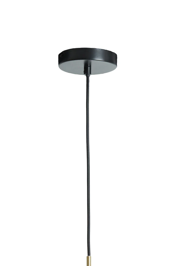 Hanging lamp 39,5x27 cm SOLNA antique bronze+smoked glass - Image 4