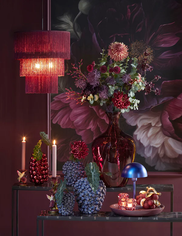 Hanging lamp 3L 45x50 cm MALAIKA dark purple - Image 8