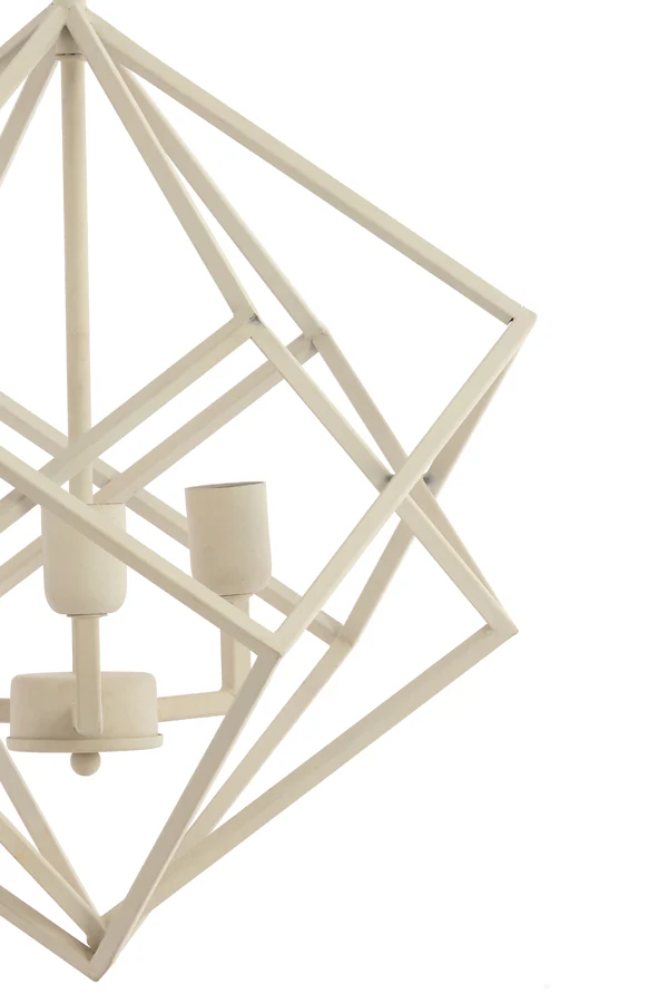 Hanging lamp 3L 46x56 cm DRIZELLA cream - Image 3