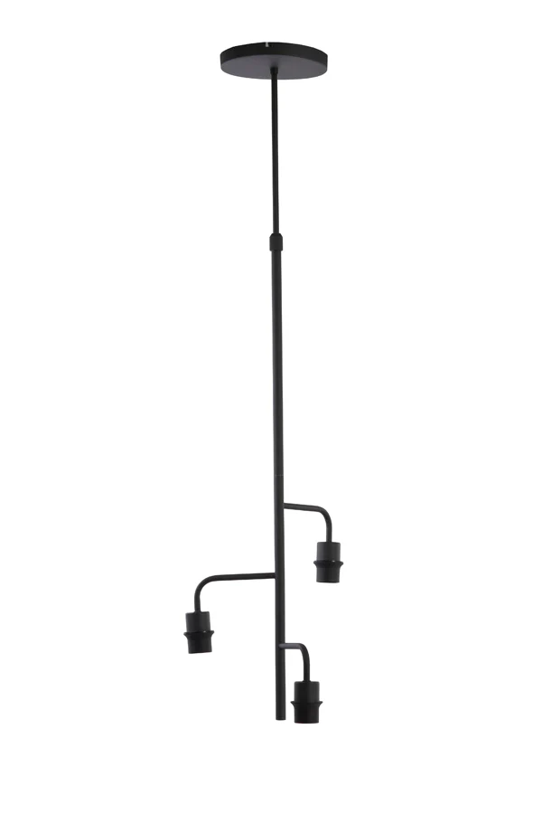 Hanging lamp 3L 48x25 cm EDISA matt black - Image 2