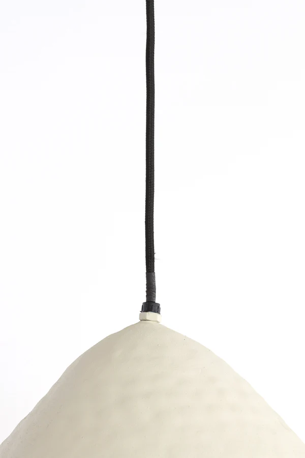 Hanging lamp 40x25 cm ELIMO matt cream - Image 5