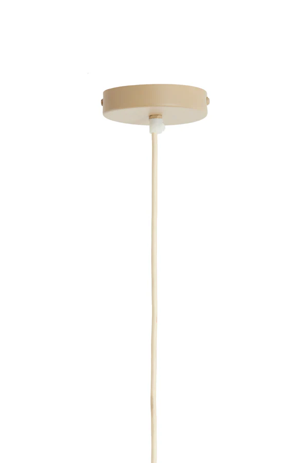 Hanging lamp 40x30 cm ESMIRIA natural+olive green - Image 2