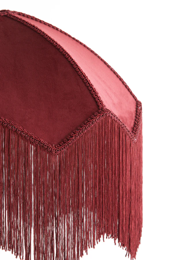 Hanging lamp 40x33 cm MALACIA velvet burgundy - Image 3
