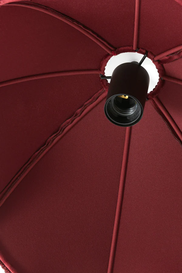 Hanging lamp 40x33 cm MALACIA velvet burgundy - Image 6