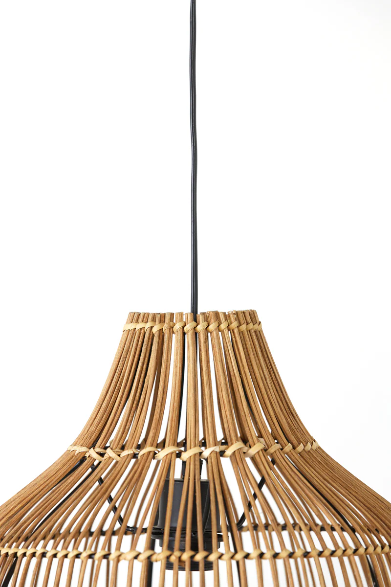 Hanging lamp 40x41,5 cm PACINO rattan dark brown - Image 5