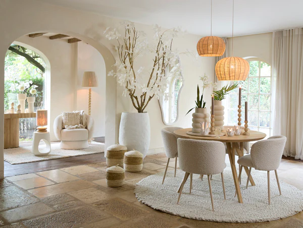 Hanging lamp 42x27 cm RAFAELLA raffia natural - Image 7