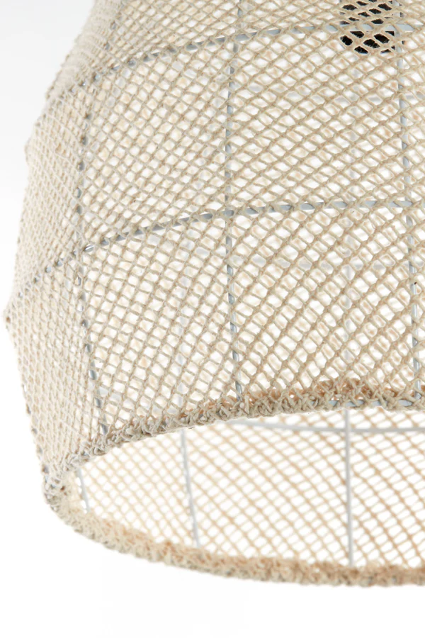 Hanging lamp 42x42 cm MAKASSAR silk cream - Image 2