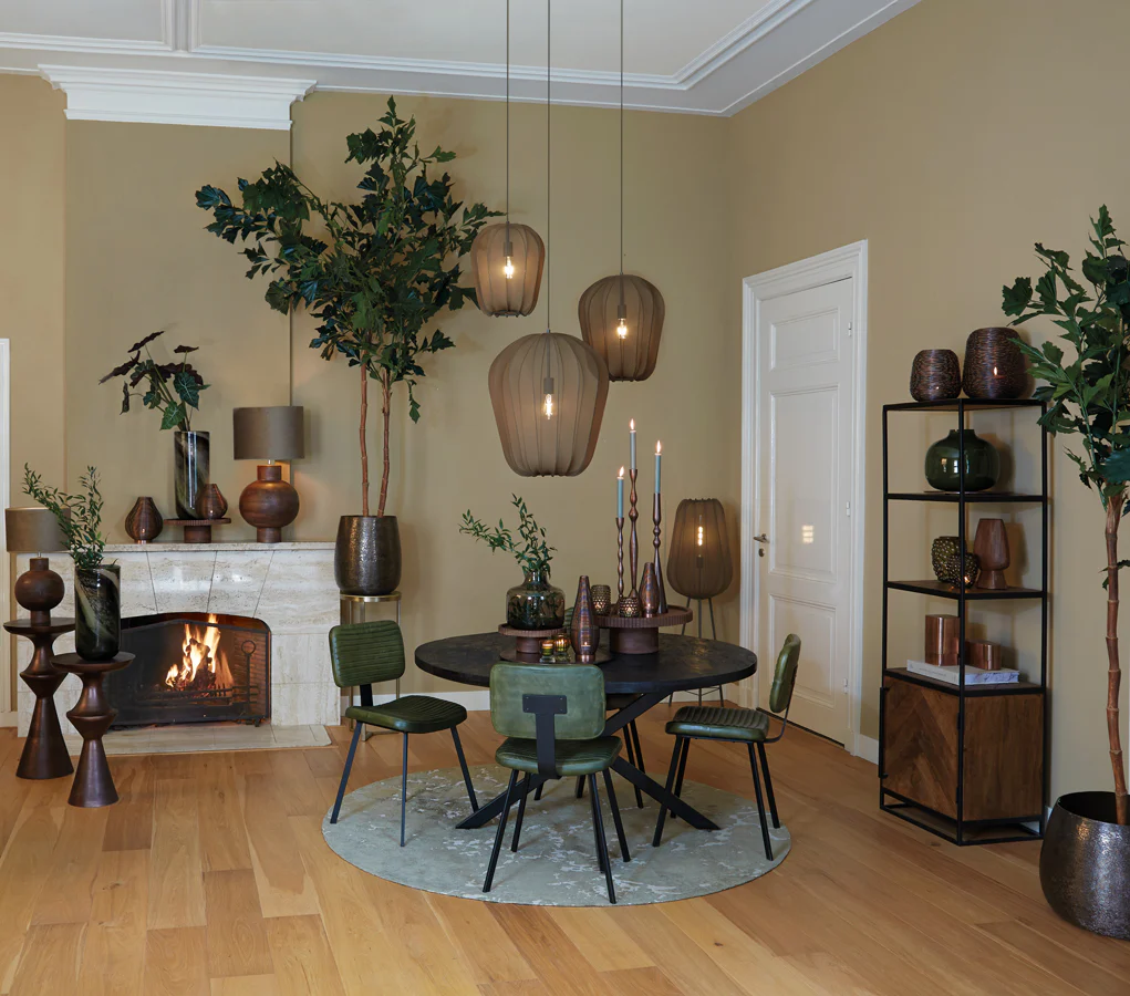 Hanging lamp 42x50 cm PLUMERIA dark green - Image 9