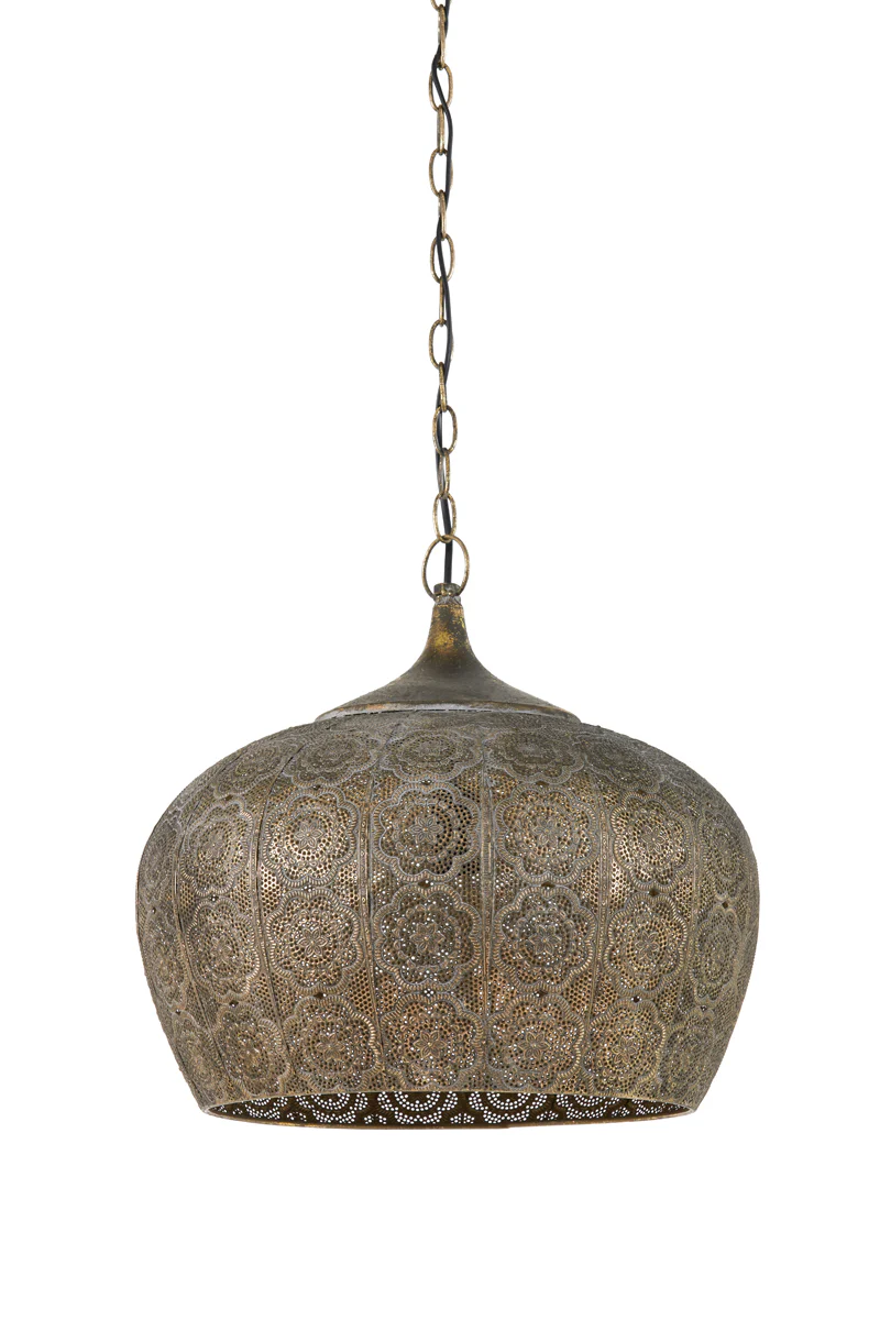 Hanging lamp 43,5x40,5 cm EMINE brown gold