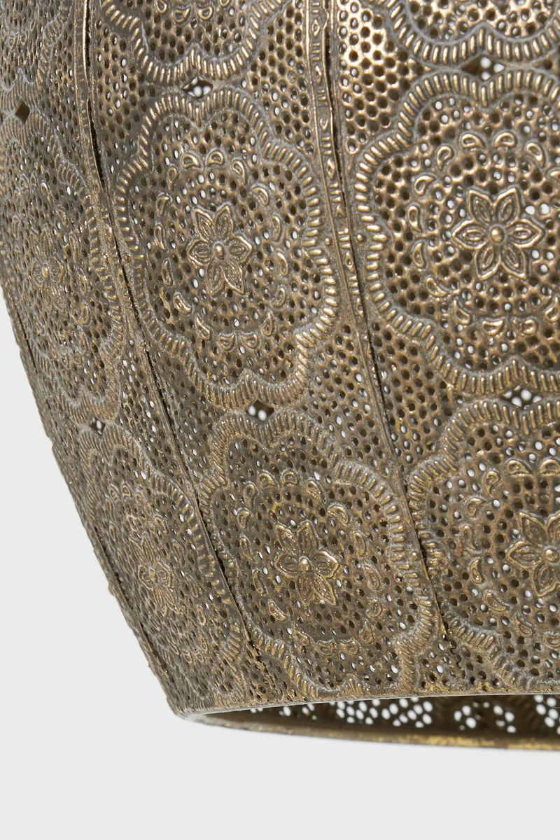 Hanging lamp 43,5x40,5 cm EMINE brown gold - Image 8