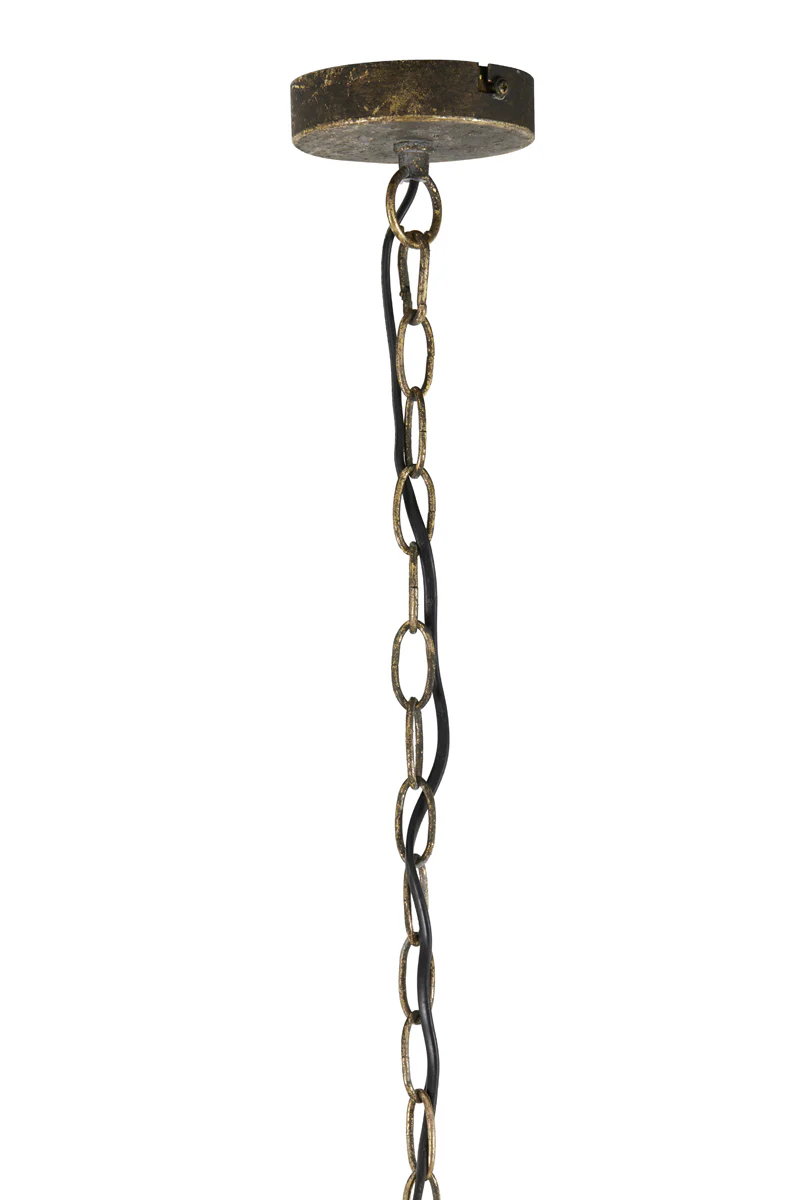 Hanging lamp 43,5x40,5 cm EMINE brown gold - Image 9