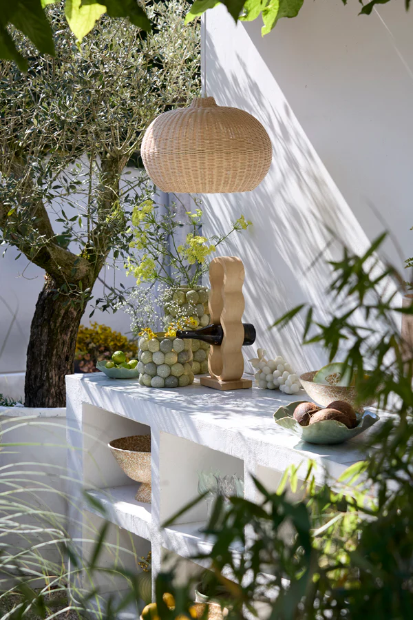 Hanging lamp 45x32 cm MELZOR rattan natural - Image 9