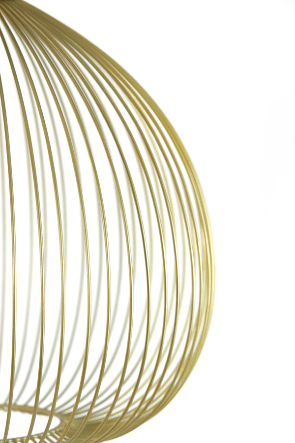Hanging lamp 45x45 cm RILANA light gold - Image 4
