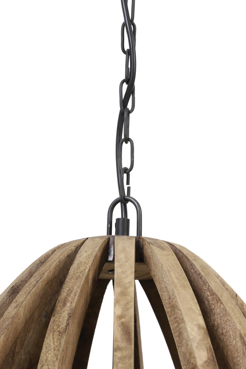 Hanging lamp 47x56 cm HARANKA wood dark brown - Image 2