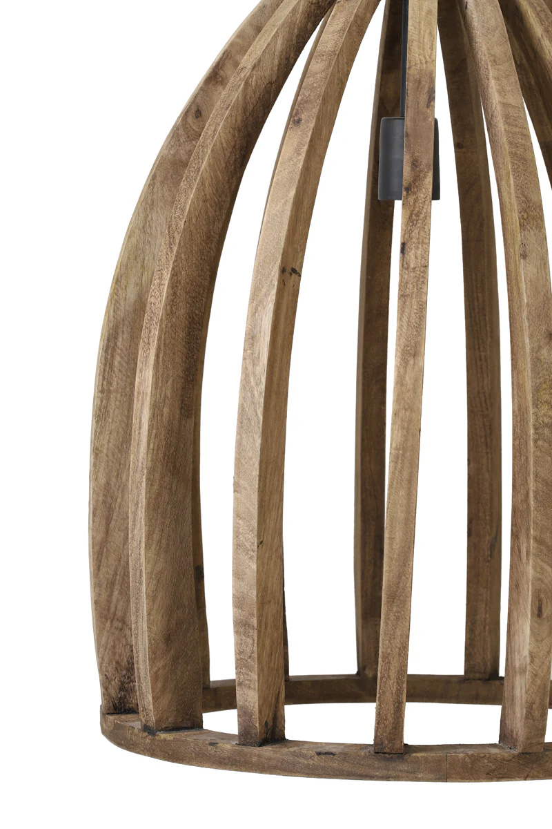 Hanging lamp 47x56 cm HARANKA wood dark brown - Image 3