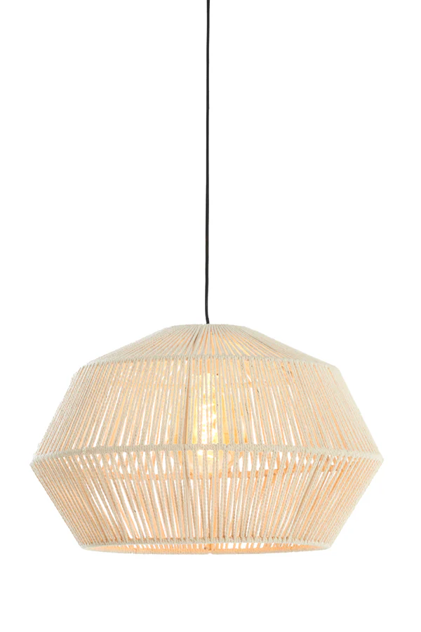 Hanging lamp 49x30 cm DEYA cream - Image 6