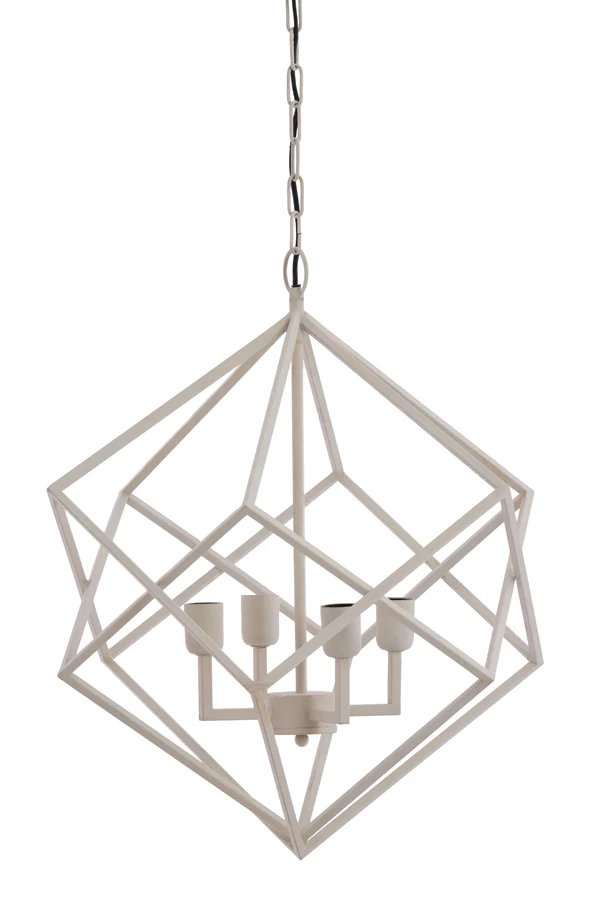 Hanging lamp 4L 61x68 cm DRIZELLA cream