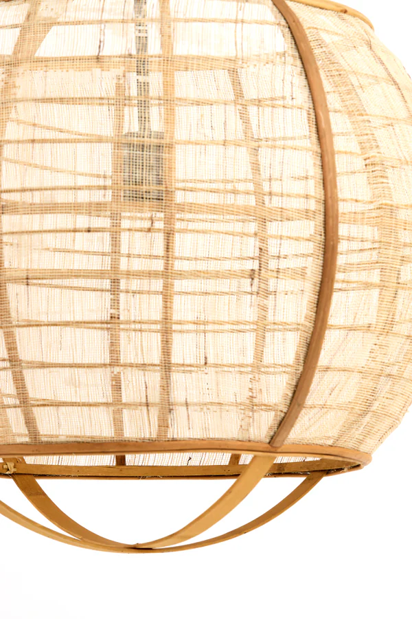 Hanging lamp 50,5x50 cm REEVA linen beige - Image 4