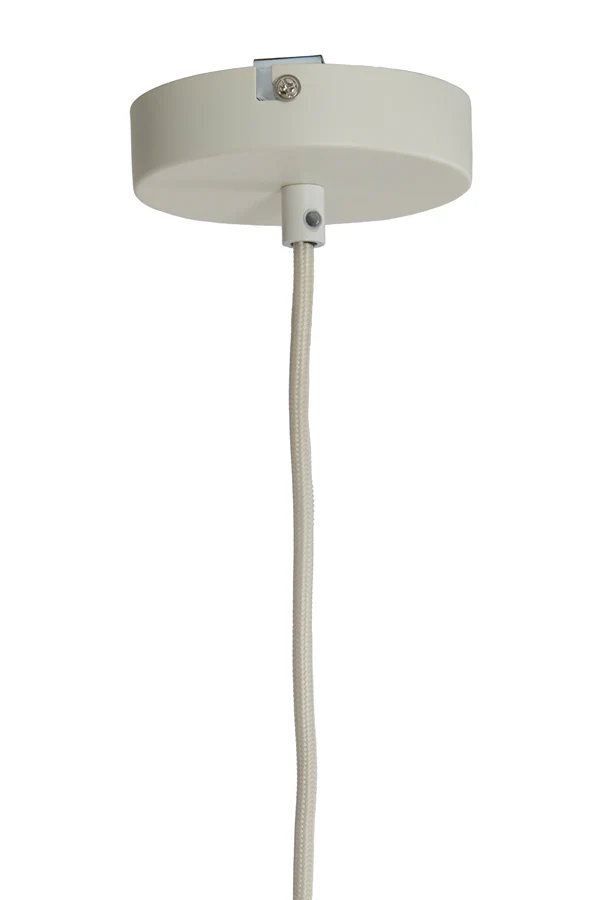 Hanging lamp 50x38 cm MALACIA raffia natural+cream - Image 2