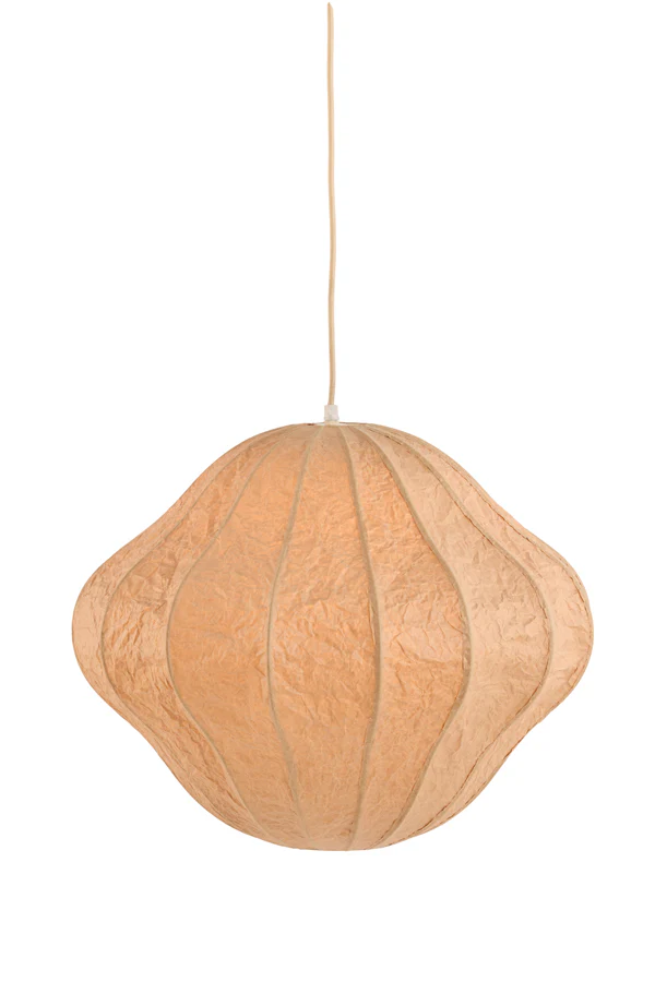 Hanging lamp 50x40,5 cm SUKAU kraft paper brown - Image 6