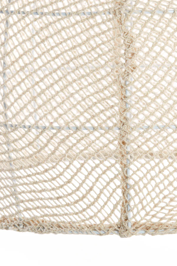 Hanging lamp 50x50 cm MAKASSAR silk cream - Image 5