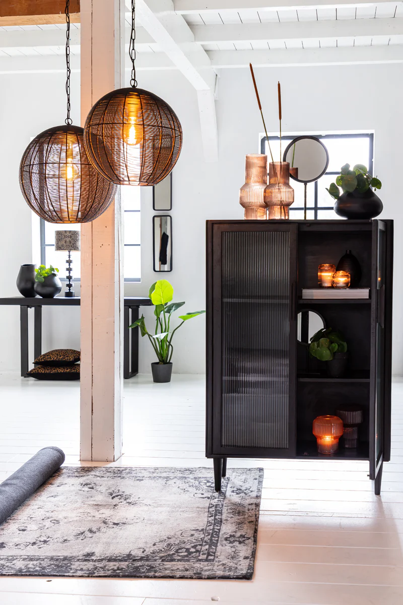 Hanging lamp 50x54 cm AMARAH matt black - Image 3