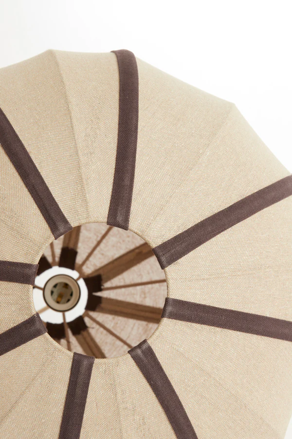 Hanging lamp 51x48 cm ESMIRIA natural+dark brown - Image 6