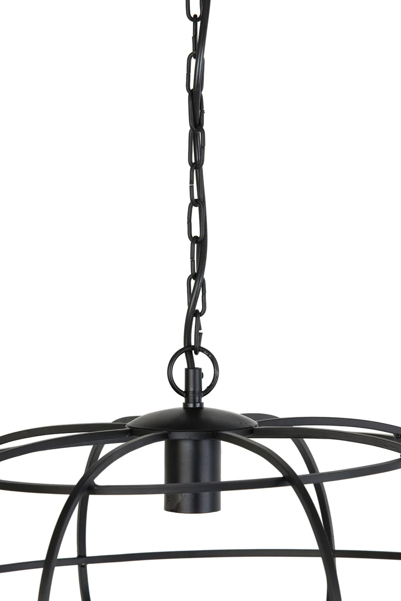 Hanging lamp 53x28 cm IMELDA matt black - Image 4