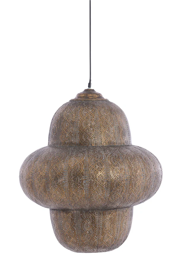 Hanging lamp 53x63,5 cm RYOTA brown gold
