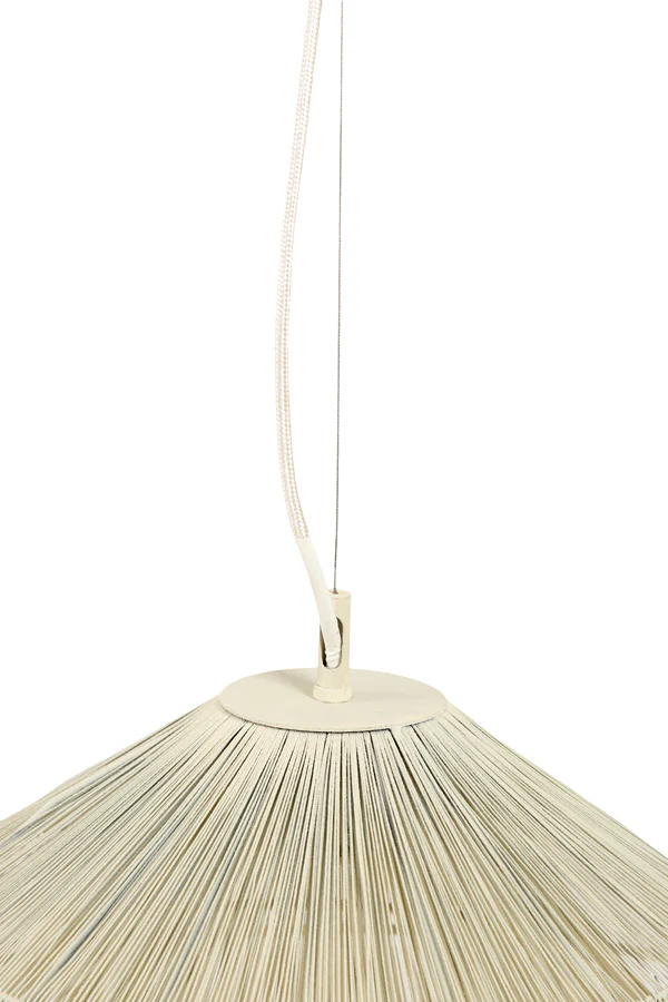 Hanging lamp 56x31 cm ALAMEDA cream - Image 5