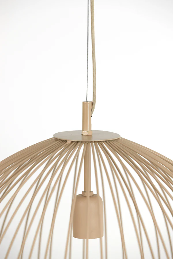 Hanging lamp 56x55 cm RILANA matt beige - Image 2