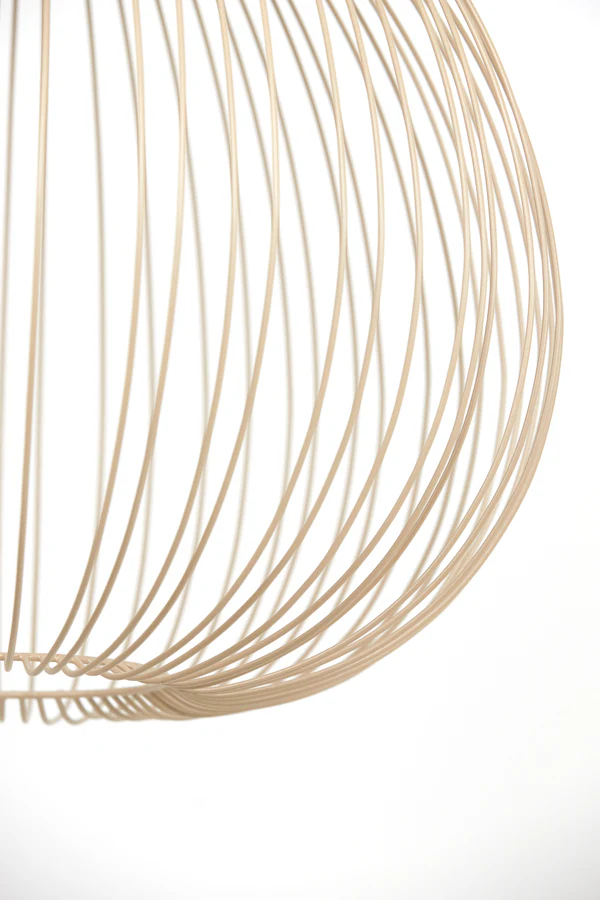 Hanging lamp 56x55 cm RILANA matt beige - Image 4
