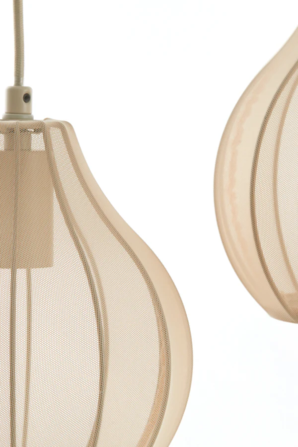 Hanging lamp 5L 100x15x21,5 cm ELATI sand - Image 6