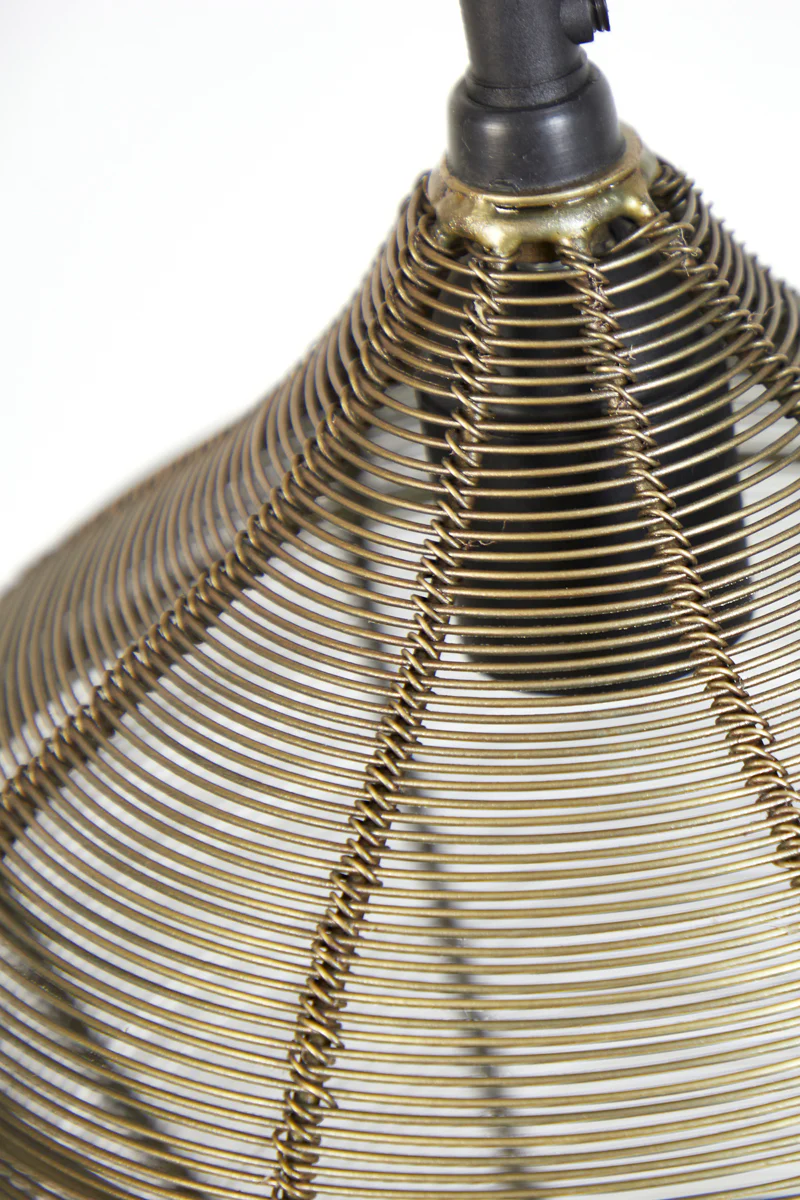Hanging lamp 5L 100x20x122 cm ALVARO antique bronze - Image 4