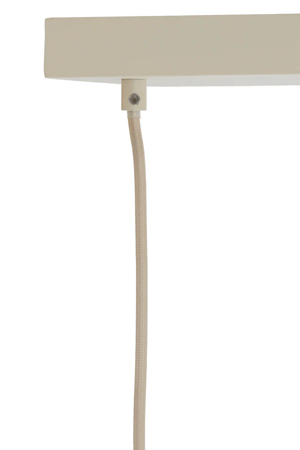 Hanging lamp 5L 104x19x14 cm BISHO glass brown+sand - Image 2