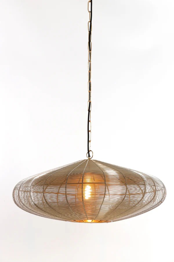 Hanging lamp 60x23 cm BAHOTO light gold - Image 7