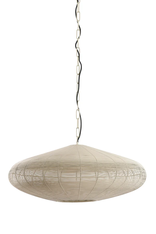 Hanging lamp 60x23 cm BAHOTO matt cream