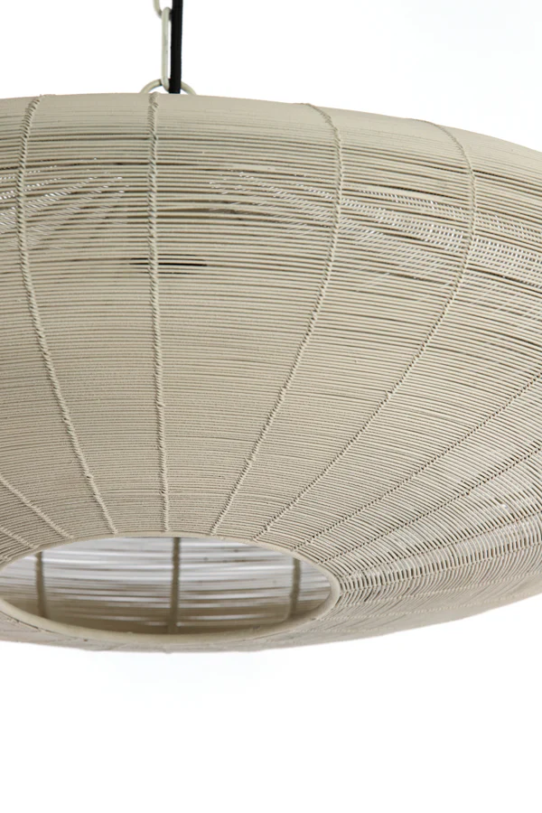 Hanging lamp 60x23 cm BAHOTO matt cream - Image 3