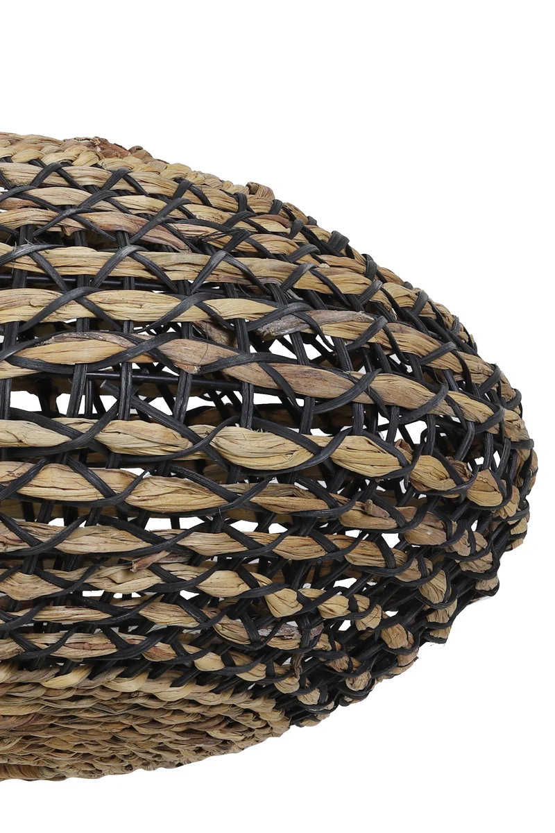 Hanging lamp 60x29,5 cm TRIPOLI rattan natural+black - Image 2