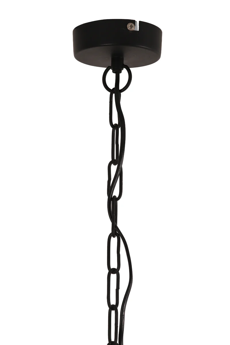 Hanging lamp 60x42 cm KYLIE black-gold - Image 8