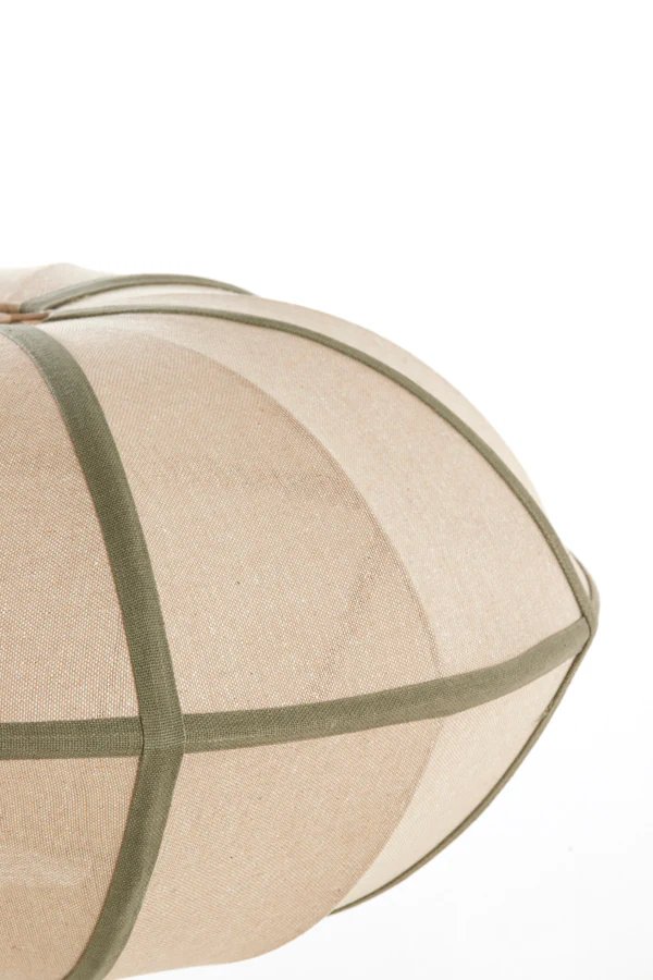Hanging lamp 61x30 cm MIRELYS natural+olive green - Image 3