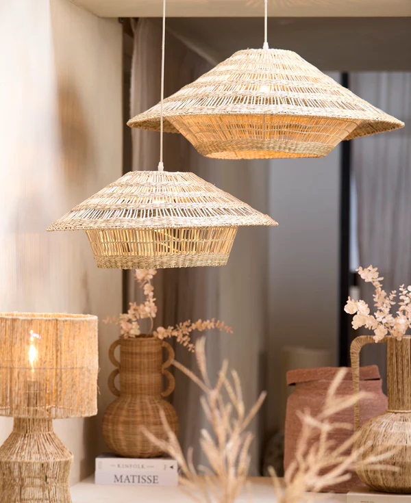 Hanging lamp 64x26 cm OWANA seagrass natural - Image 8