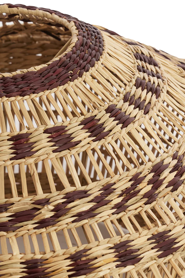 Hanging lamp 64x26 cm OWANA seagrass natural+brown - Image 3