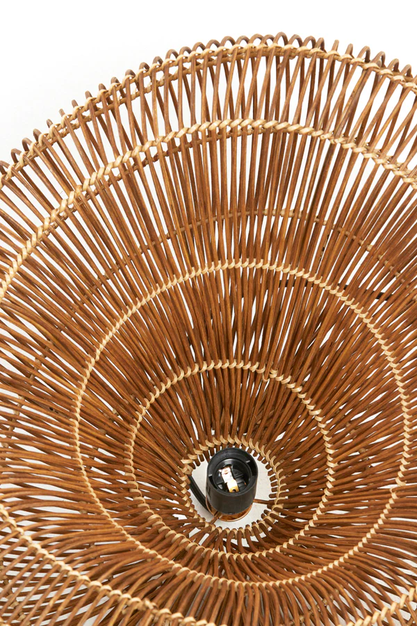 Hanging lamp 65x64x30,5 cm JANZUR rattan dark brown - Image 6