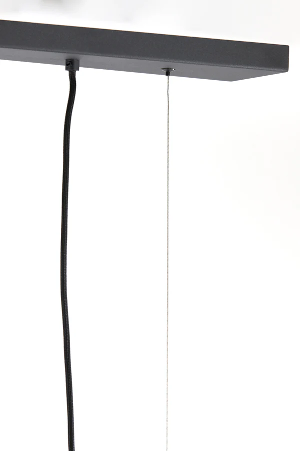 Hanging lamp 6L 160x50x25 cm EDISA velvet d brown+matt black - Image 6