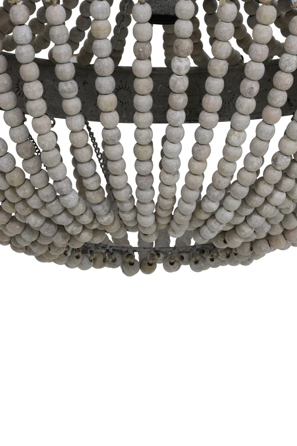 Hanging lamp beads 51x63 cm LUNA old white - Image 8
