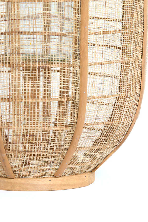 Hurricane 26x35,5 cm CIVENNA raffia natural+wood natural - Image 4