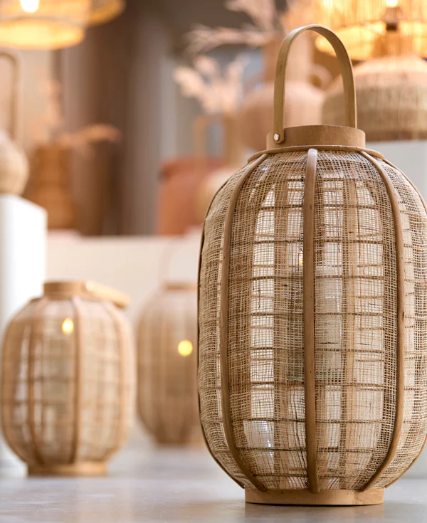 Hurricane 34x56 cm CIVENNA raffia natural+wood natural - Image 5