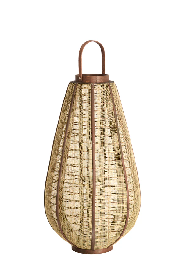 Hurricane 37x69,5 cm LINOA linen brown+wood dark brown